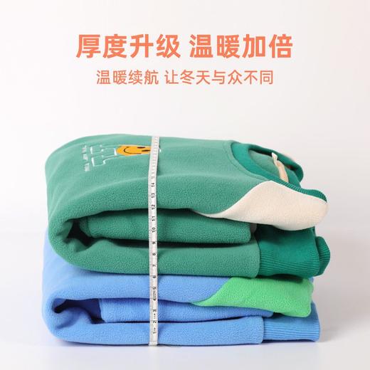 迪士尼男童加绒卫衣秋冬款2022新款冬季儿童上衣加厚保暖冬装衣服 商品图7