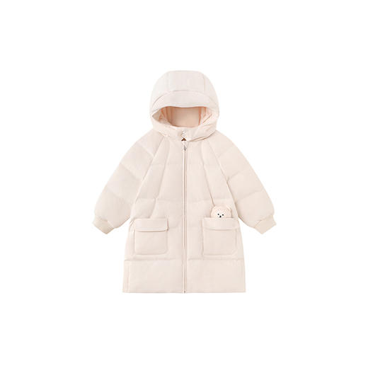 【商场同款】英氏儿童羽绒连帽外套长款保暖锁温防寒舒适冬季新款超韧绒 商品图4