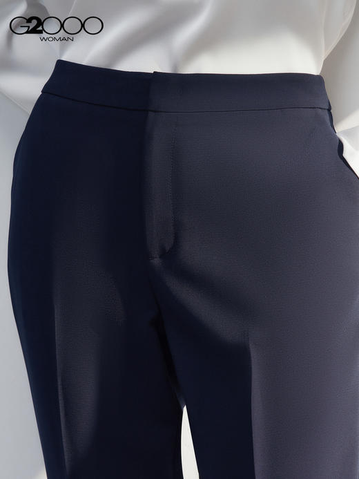 G2000【烟管裤/多面弹性/商场新款】女装FW25商务通勤九分裤西裤56251016 商品图2