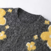 HERLIAN2025年秋季新品女士撞色花朵图案设计针织衫毛衣 商品缩略图3