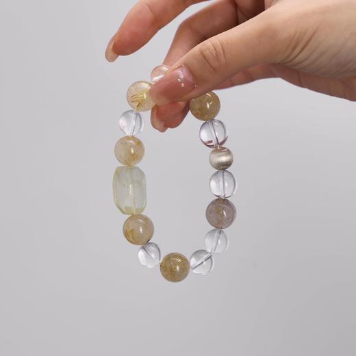 ARSIS｜晶石系列 纳财流金·黄水晶串珠手链 商品图3