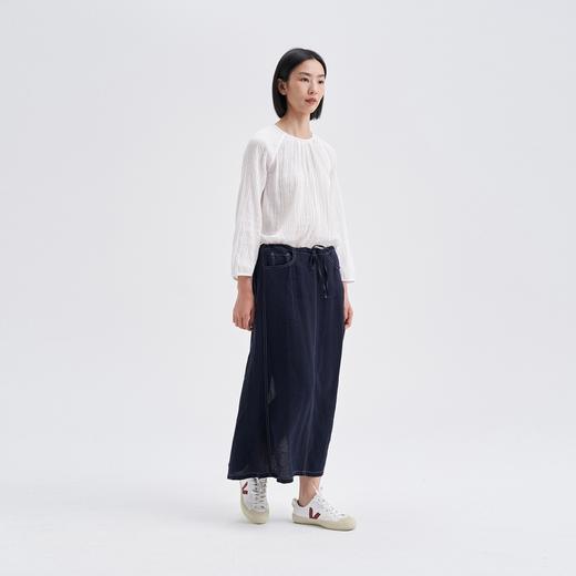 2楼素然环保棉提花圆领套头衫1550 商品图1