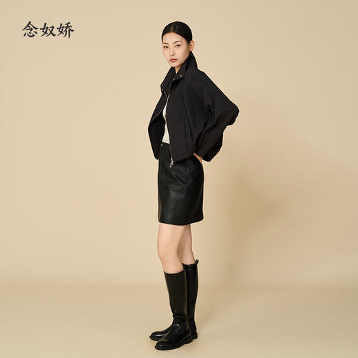 【商场同款】CNS5873 " 甜酷皮裙  " 高阶时髦的美感 蛋白皮柔软弹力短裙 商品图8