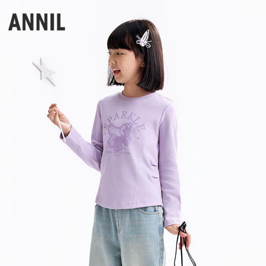 【实体店同款】女童长袖针织衫冬季新款安奈儿童装AG541324 商品图2