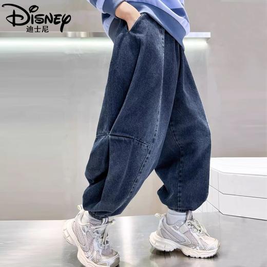 迪士尼男童牛仔裤春秋2023新款秋季儿童裤子秋装男大童长裤休闲裤 商品图2