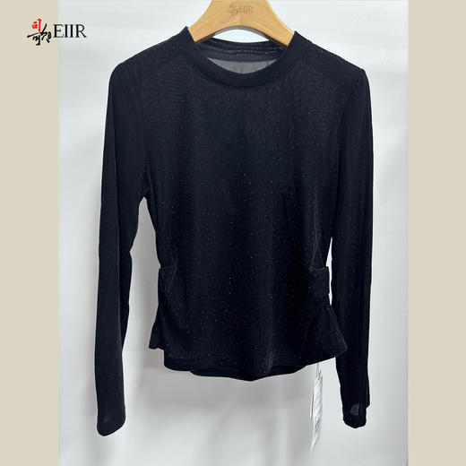 司歌植绒纱弹力套头长袖上衣 商品图1