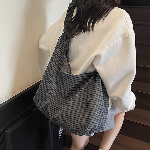 裁缝学苑AQ534韩版百搭格子帆布包单肩斜挎托特包纸样女装上课通勤包样板 商品图3