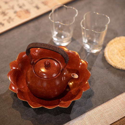 朱炳仁铜 | 喜事连连茶礼套装 商品图4