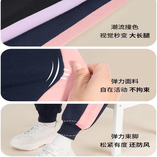 迪士尼女童加绒裤子一体绒儿童运动裤冬季加厚保暖裤洋气大童卫裤 商品图8