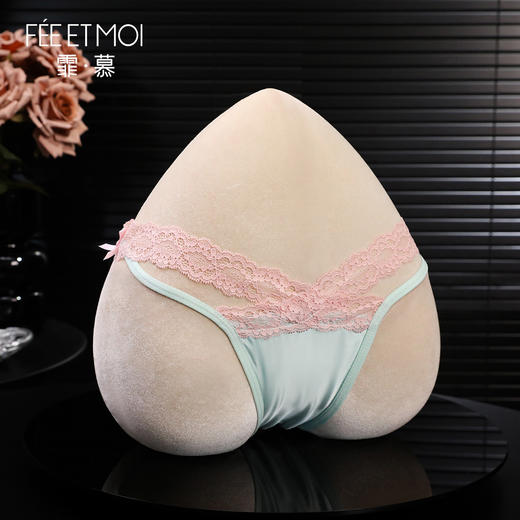 【霏慕】娇嗲baby蕾丝边网纱透臀内裤7122情趣内衣性感透视诱惑 商品图2