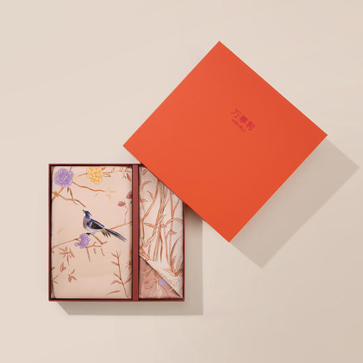 万事利“莺初语”丝巾礼盒（中方巾+斜巾） 商品图5