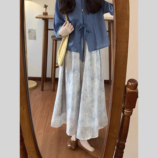 裁缝学苑AH54新中式圆领系带小衫纸样女装国风半裙套装打版裁剪 商品图3