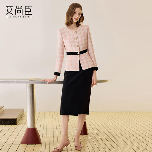 艾尚臣小香风千金套装小个子秋冬2025新款轻奢高级感羊毛职业西装 商品图3