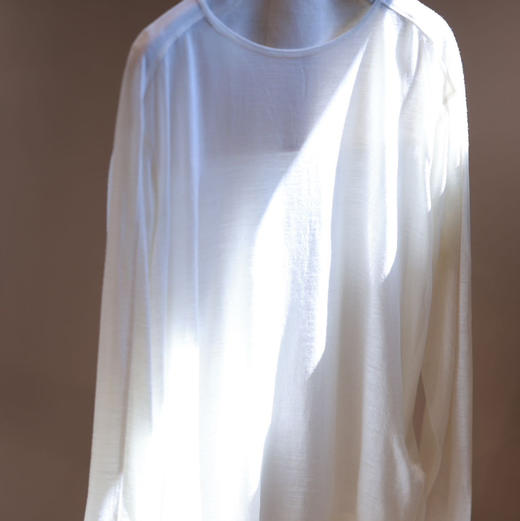 两色初剪羊毛薄T 商品图3