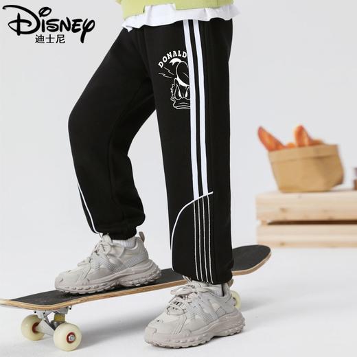 迪士尼男童裤子春秋款2024新款男大童运动裤秋季儿童卫裤宽松长裤 商品图7