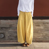 绽放565朵/甩甩裤·亚麻棉天丝结构感松紧腰舒适廓形垂感休闲裤女 商品缩略图2