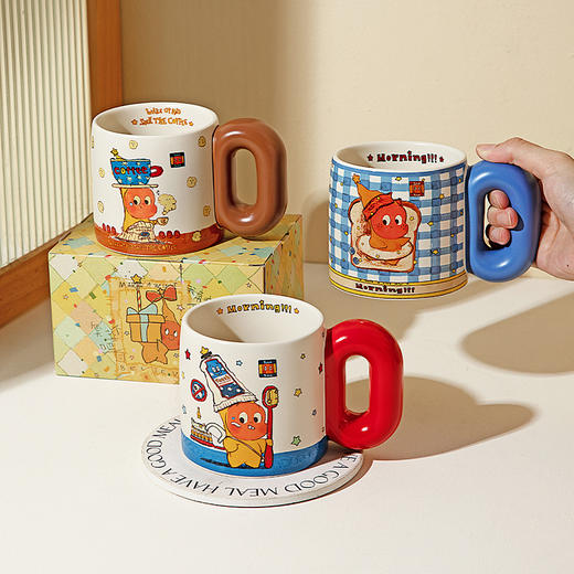摩登主妇星星人马克杯陶瓷杯情侣水杯一对生日礼物家用杯子咖啡杯 商品图0