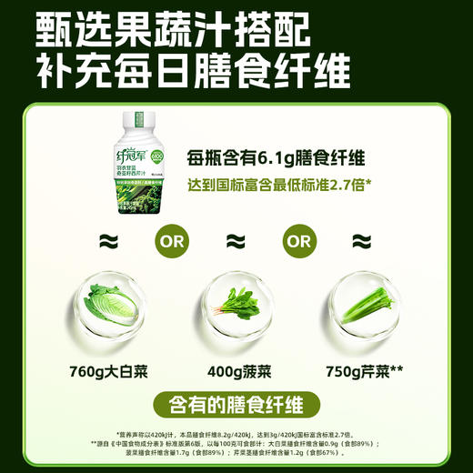 轻上羽衣甘蓝奇亚籽西芹汁纤维饮高膳食纤维复合果蔬汁饮品 商品图3