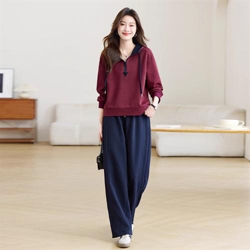 休闲连帽宽松，卫衣裤子两件套HR-LYW8539 商品图1