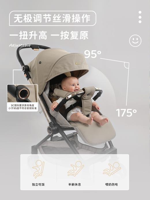 8楼拉比Nova婴儿手推车可坐可躺避震轻便折叠便携高景观避震双向溜娃推车吊牌价3599活动价3399 商品图2