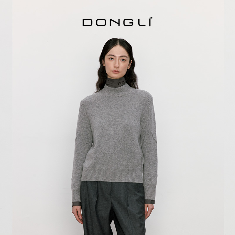东黎 • 山羊绒女士秋冬半高领套衫 4756
