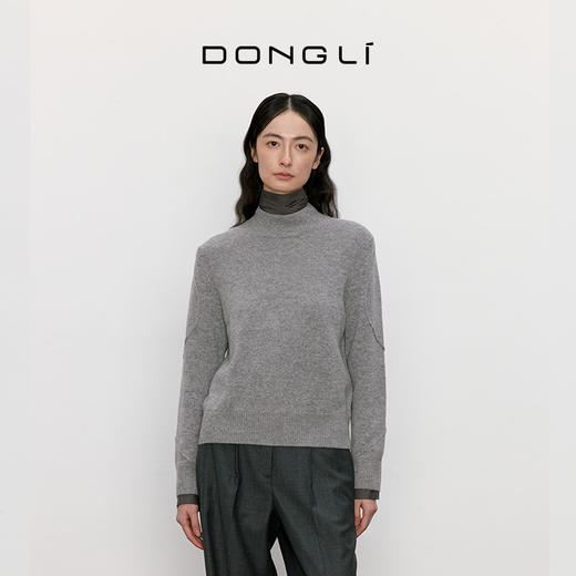 东黎 • 山羊绒女士秋冬半高领套衫 4756 商品图0