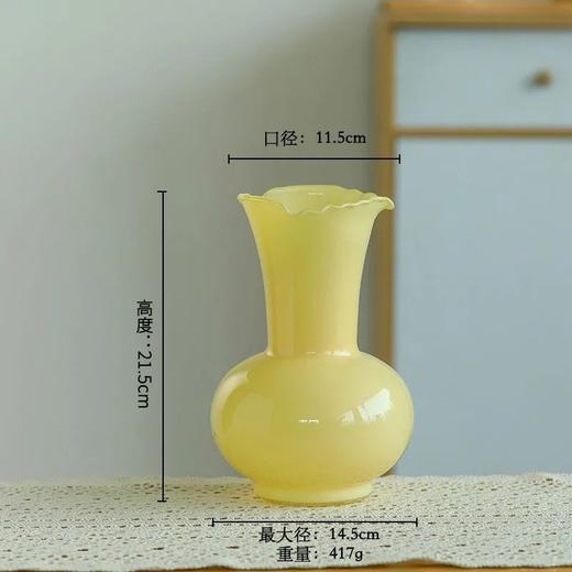 中古玻璃花瓶插鲜花瓶子法式轻奢桌面摆件居家装饰品小众 商品图3