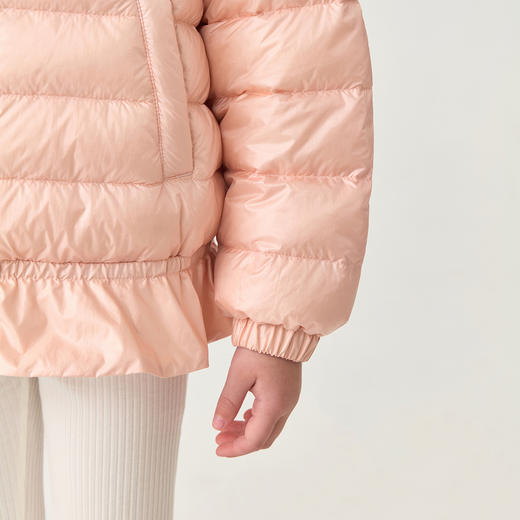 马克珍妮女童轻盈保暖花边羽绒服2025年冬装新款551775 商品图3