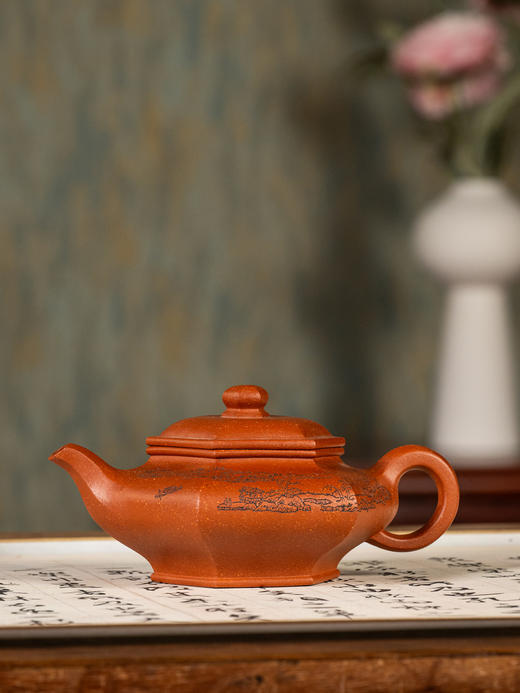 《六方虚扁壶》 黄强  工艺美术师，工业设计协会会员，江苏省书法家协会会员 商品图0