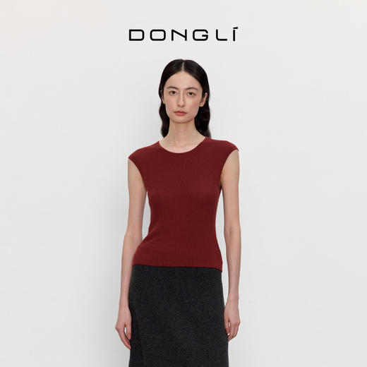 东黎 • 我不被驯化 华尔街 山羊绒女士秋季圆领半袖 5353 商品图1