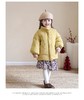 【孤品捡漏】（微脏）G244鹅黄女童加厚加绒棉服-喜出 商品缩略图5