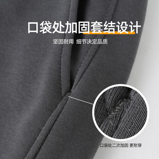 新热卖！JEEP SPIRIT【刺绣休闲卫裤】男女同穿 百搭束脚哈伦裤 宽松型休闲裤子 商品图4