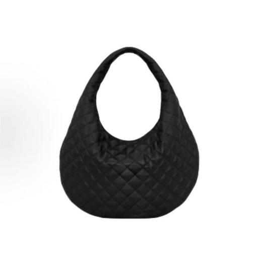 SAINT LAURENT圣罗兰 绗缝纯色设计 羊皮 HOBO包手提包 女款 黑色 商品图1