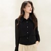「自」全新升级【铂金会员183/天猫249/差价66】(05224)洛诗琳新款气质翻领衬衫2025秋季时尚减龄收腰雪纺上衣女 商品缩略图4