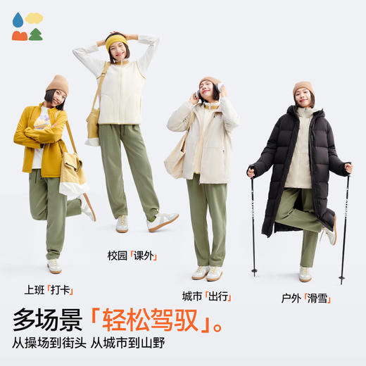 【女式宽松锥形裤】森林棠25秋新款成人女遮胯显瘦轻盈休闲锥形运动裤62053215 商品图4