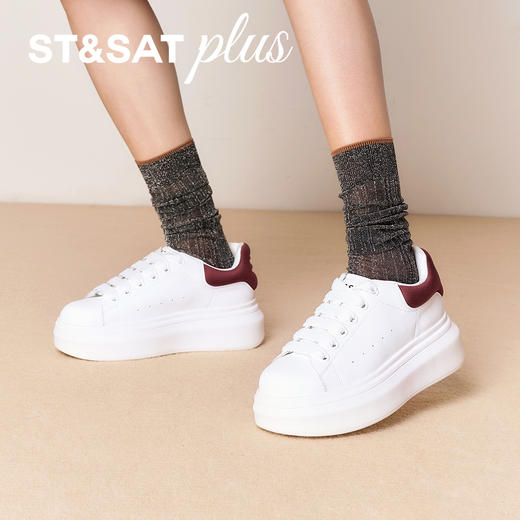 星期六百搭韩系时尚厚底小白鞋SSD3112038 商品图8