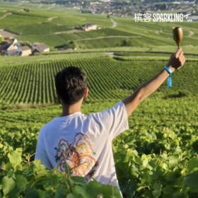 【酒展T恤限定】| 2025 新版 100% CHAMPAGNE 烟火T恤 蓝/黑/白