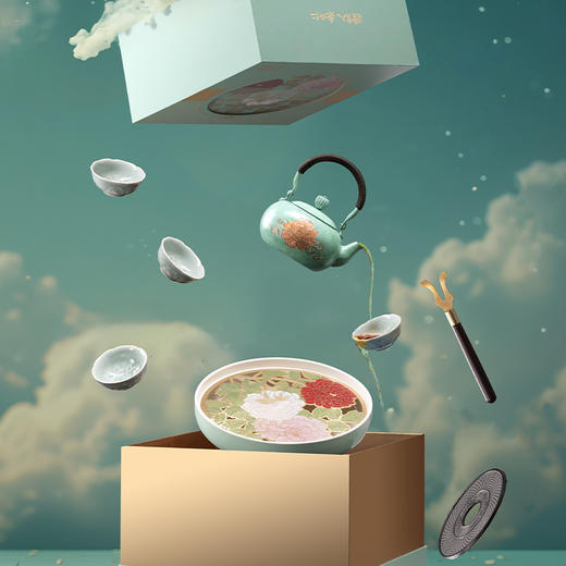 朱炳仁铜 | 富贵长春茶礼套装 商品图8