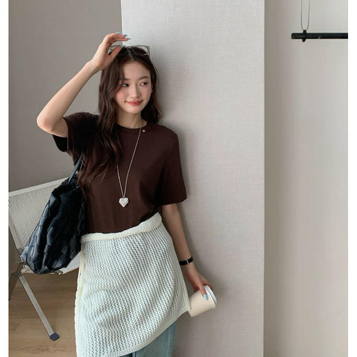 YW韩版圆领中袖T恤(LH)(LD)-纪念日百货165798137 商品图2