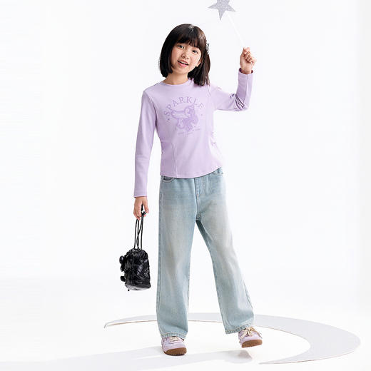 【实体店同款】女童长袖针织衫冬季新款安奈儿童装AG541324 商品图3