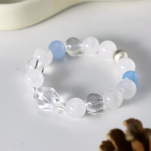 ARSIS｜晶石系列 纯净疗愈·白水晶串珠手链 商品图3