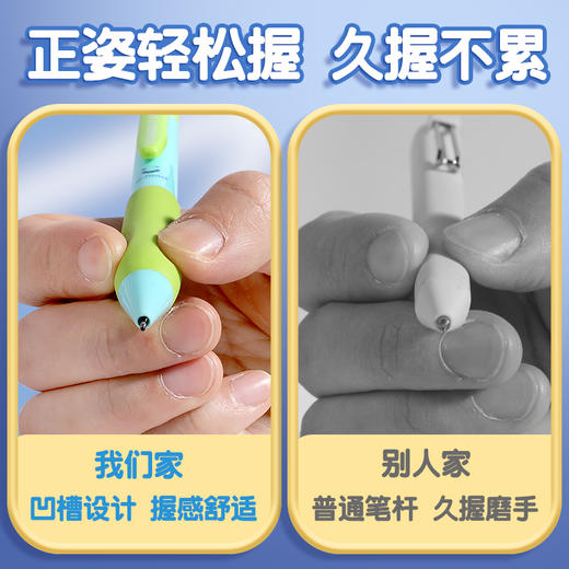 开学季福利！新款！【送20支笔芯】乐炫可擦中性笔小学生专用黑色热可擦按动笔正姿魔力擦摩易擦握笔护套 商品图2