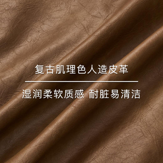 lost in echo2025早秋新款时髦复古机车风个性抽绳宽松皮夹克外套 商品图2