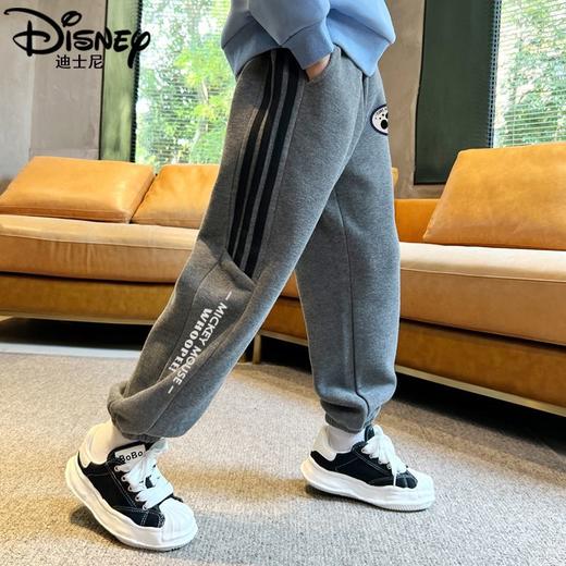 迪士尼男童加绒裤子一体绒儿童加绒裤子加厚男孩保暖裤大童卫裤酷 商品图6