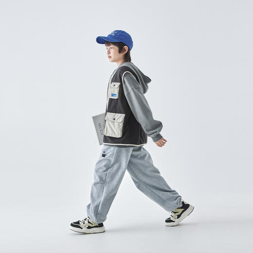 蓝汽水摇粒绒马甲888B258013JX 商品图3