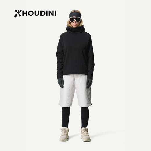 HOUDINI胡丁尼Boxer 魔术箱户外25秋冬新女套头运动连帽抓绒卫衣 830056 商品图4