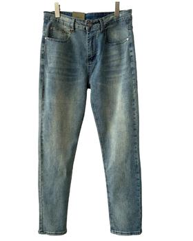 男款洗水微弹薄款小直筒牛仔裤长裤010