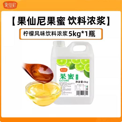 5kg 果仙尼 果蜜 柠檬风味饮料浓浆 16倍冲调 商用手打柠檬茶果蜜伴侣 浓缩糖浆饮品原料 商品图0