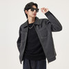 gxg.jeans男装 pu皮拼接通勤休闲行政夹克翻领外套男 25秋热卖 商品缩略图1