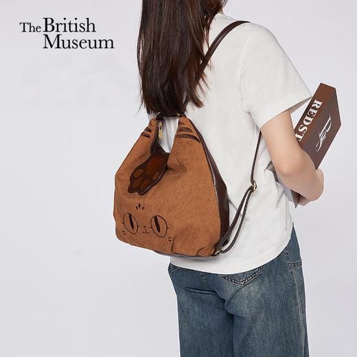 大英博物馆巴斯特系列萌猫灯芯绒三用 单肩包 斜挎包 双肩包 商品图0